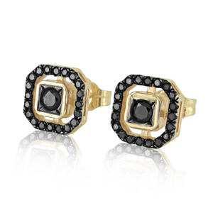 Black Diamond Earrings -Special Design