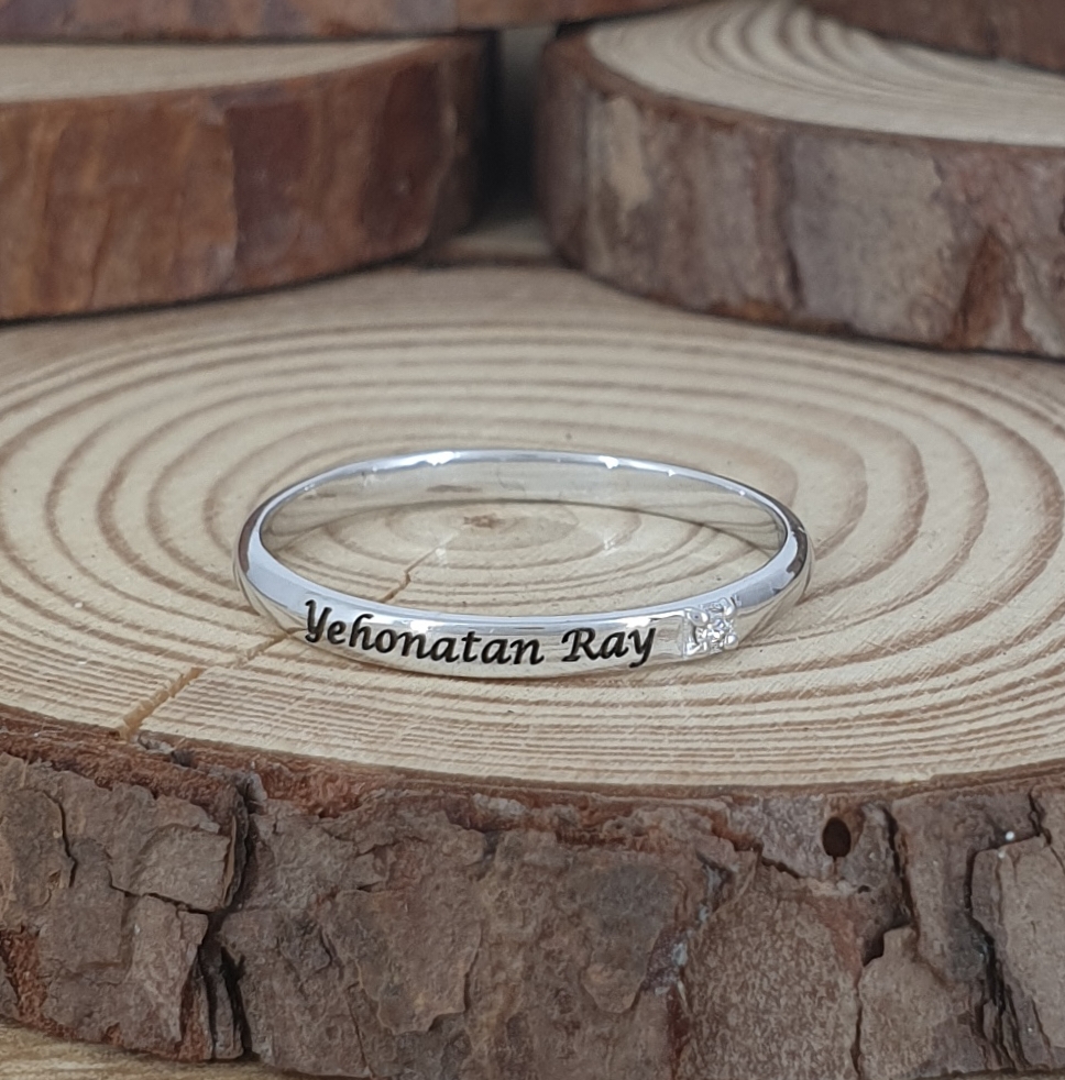 Realistic picture of Personalized Name Ring