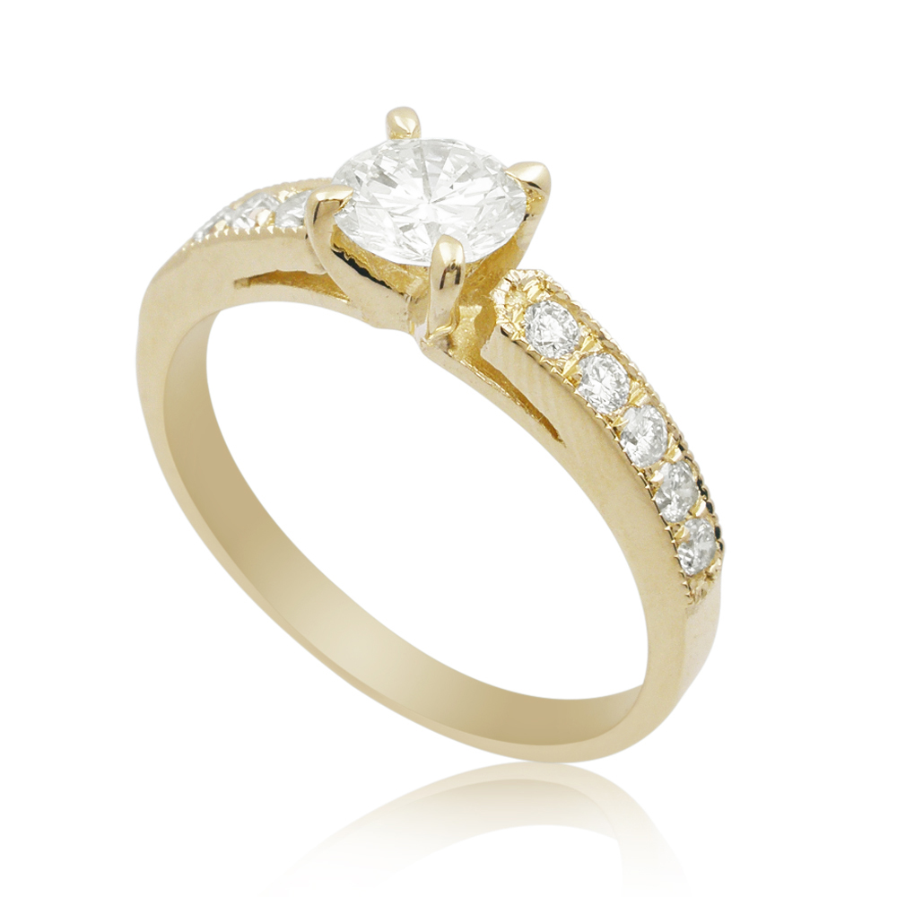 A Prestigious Engagement Ring. 0.70 carat diamonds