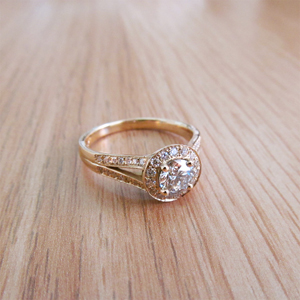 תמונה אמיתית של טבעת אירוסין מלכותית -0.80 קראט