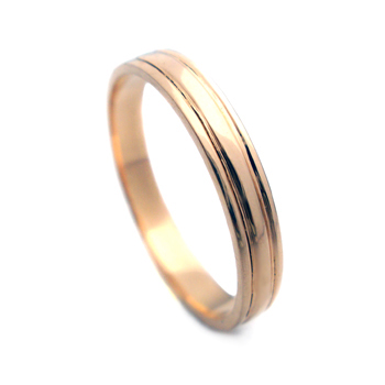 תמונה נוספת של התכשיט טבעת נישואין זהב 14K מתאימה לגבר ולאישה